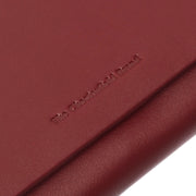 Red Leather Wallet Arvento, detail view 1