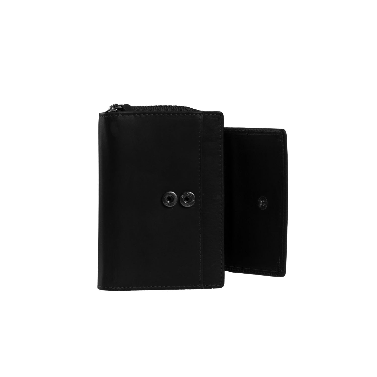 Black Leather Wallet Ascot, detail view 3