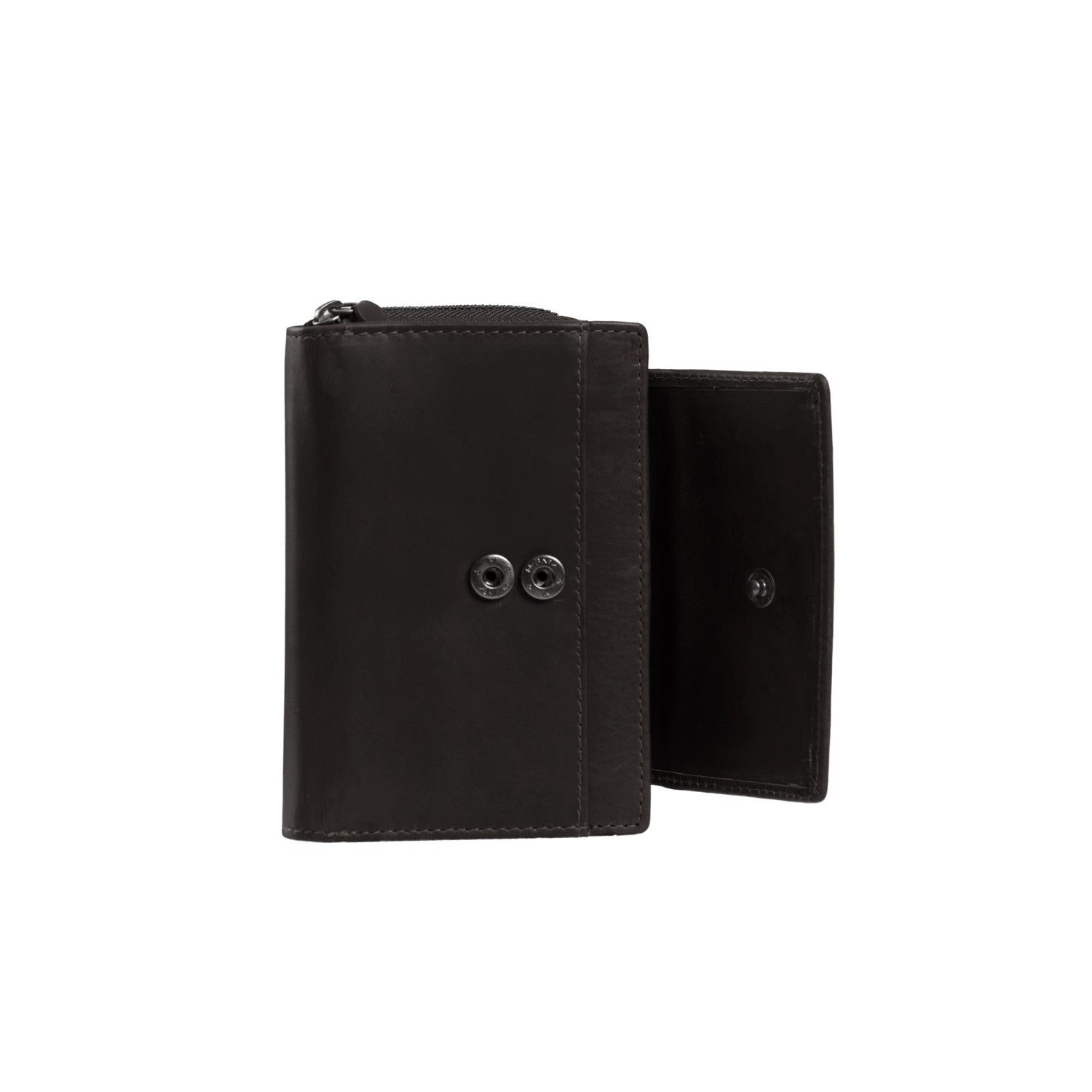 Brown Leather Wallet Ascot, detail view 3