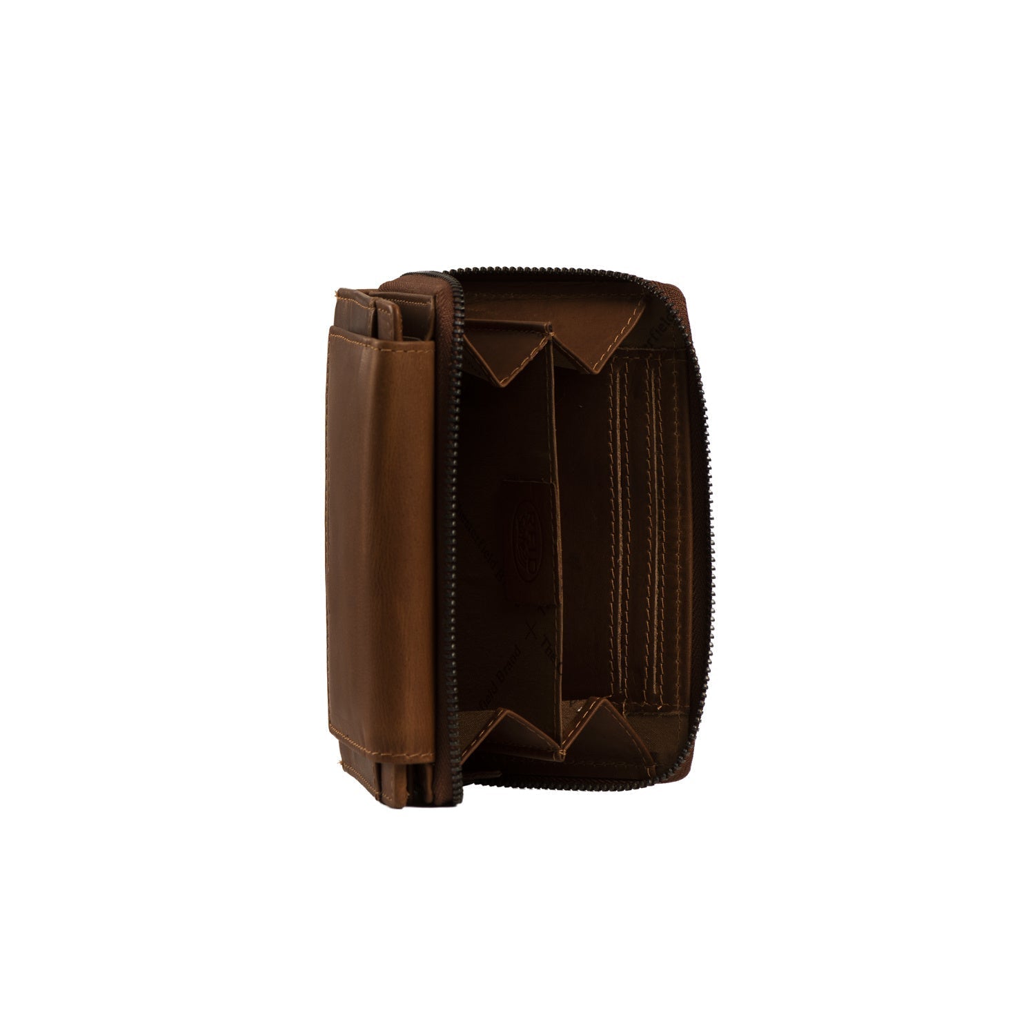 Cognac Leather Wallet Ascot, detail view 4