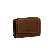 Cognac Leather Wallet Ascot, front view
