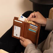 Cognac Leather Wallet Ascot, product view 3