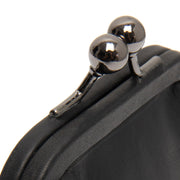 Black Leather Wallet Calvia, detail view 1
