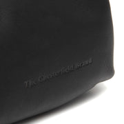 Black Leather Wallet Calvia, detail view 3