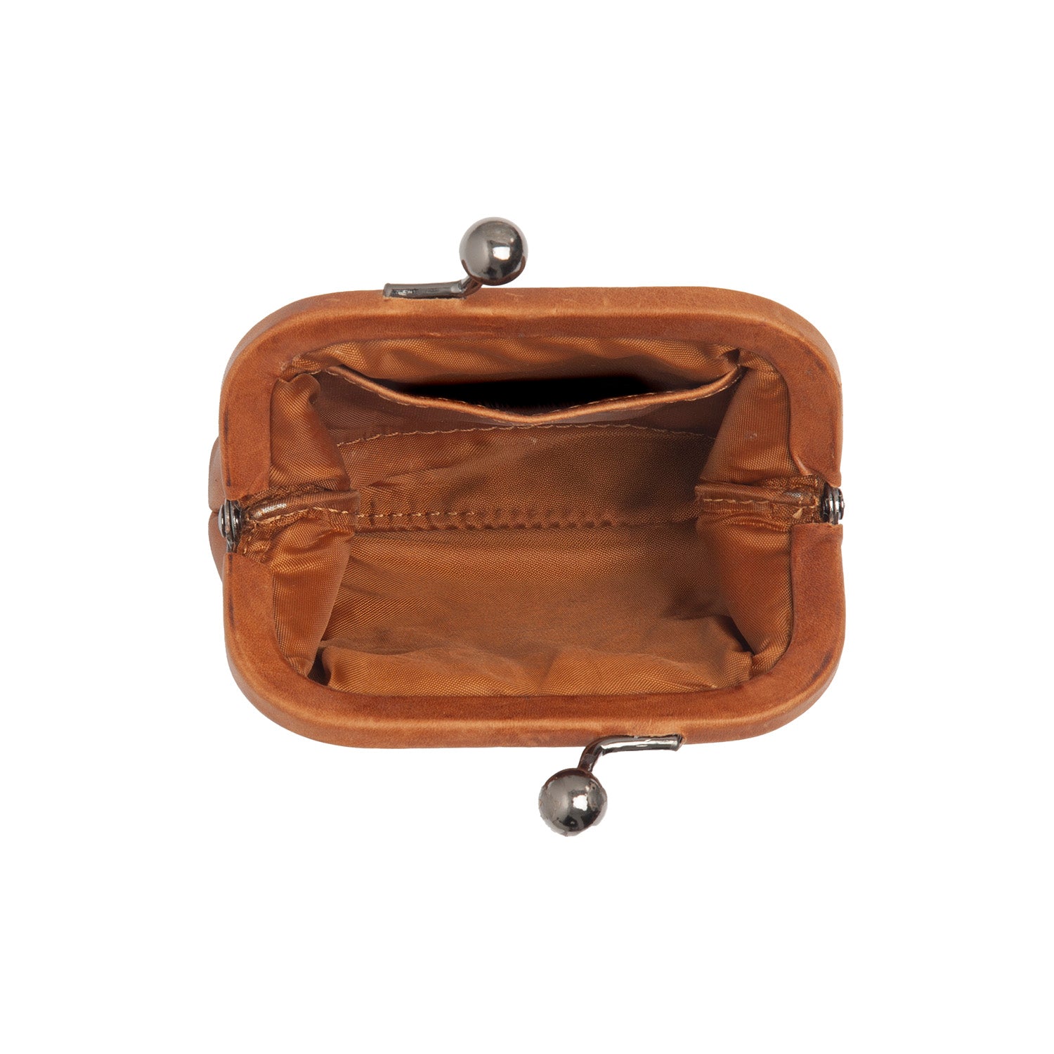Cognac Leather Wallet Calvia, detail view 1