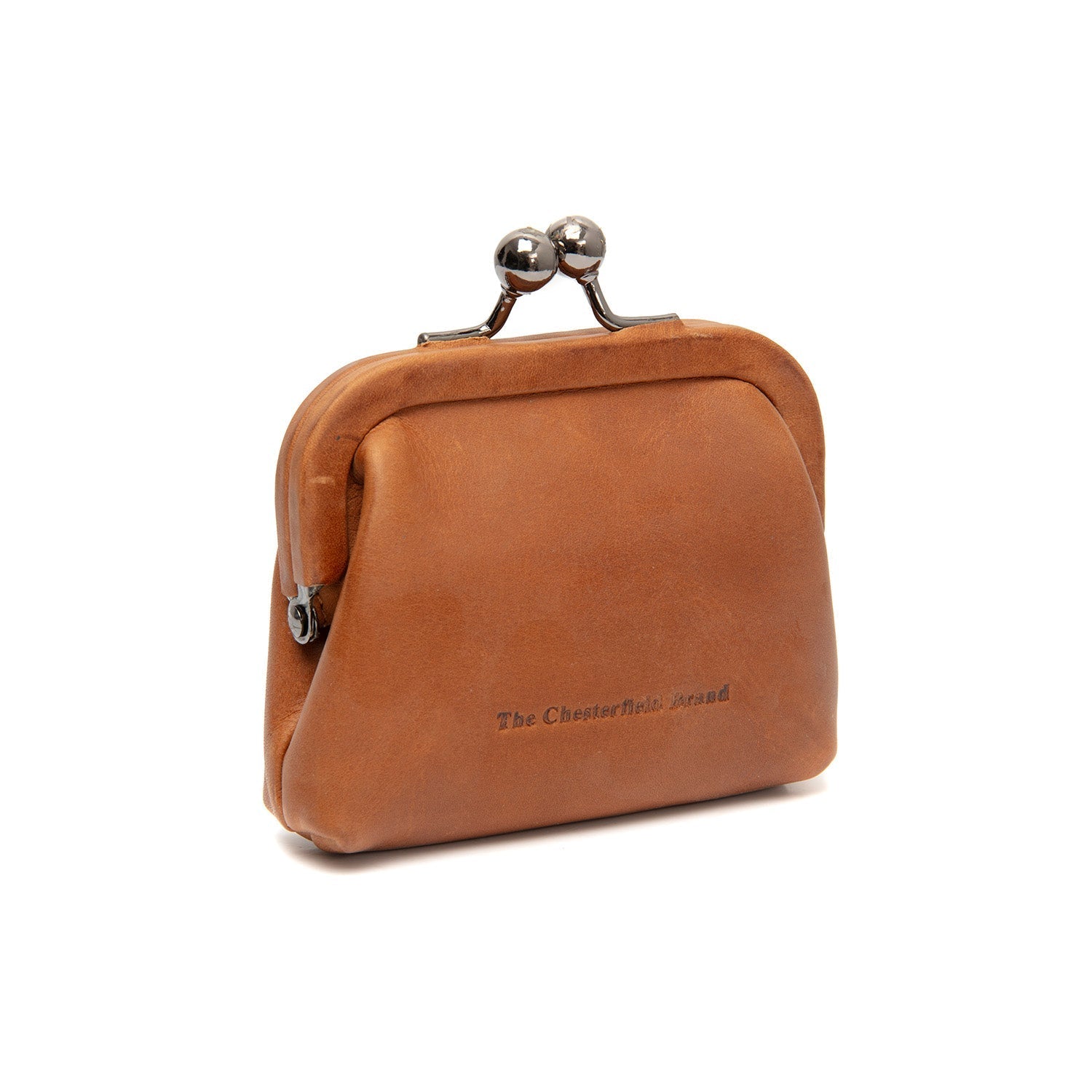 Cognac Leather Wallet Calvia, front view