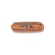 Cognac Leather Wallet Calvia, product view 3