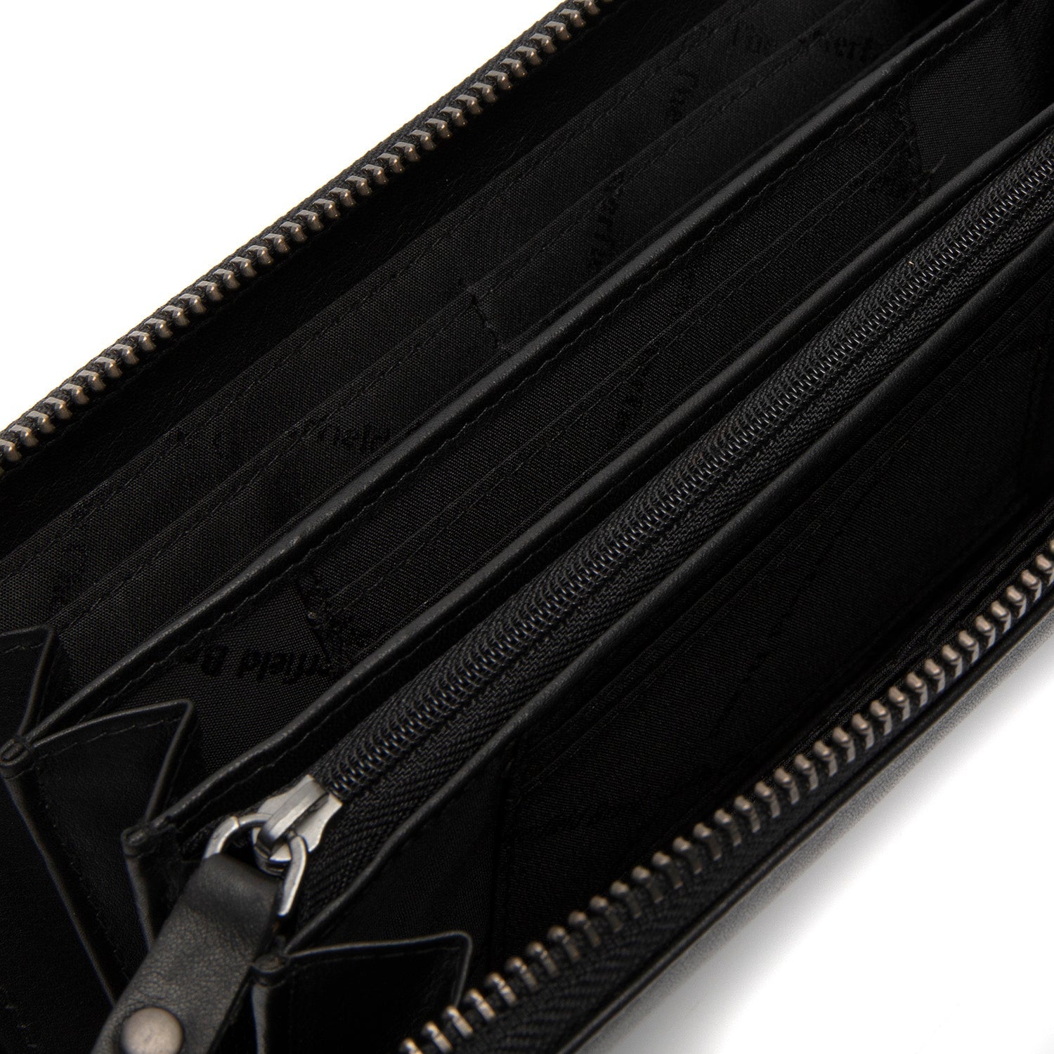 Black Leather Wallet Cantara, detail view 1