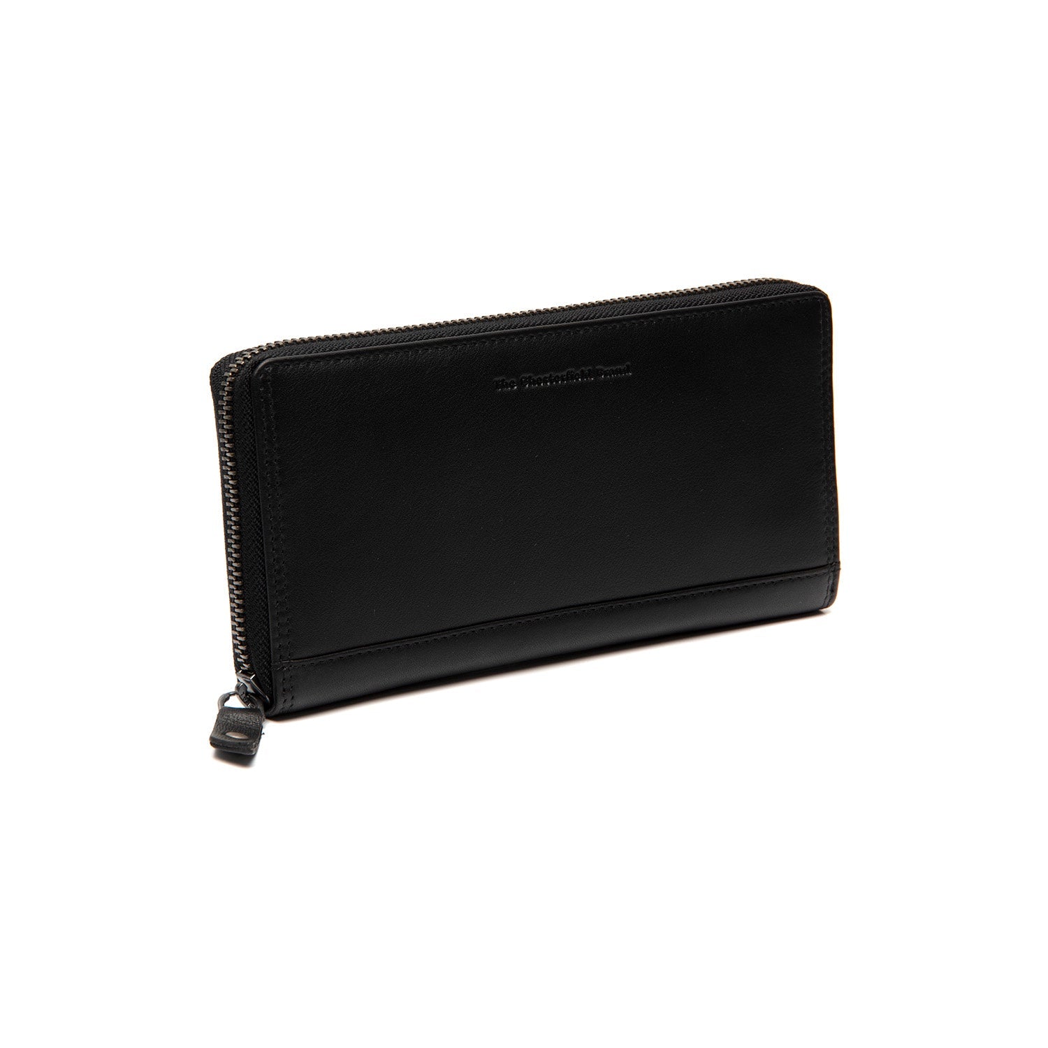 Black Leather Wallet Cantara, front view