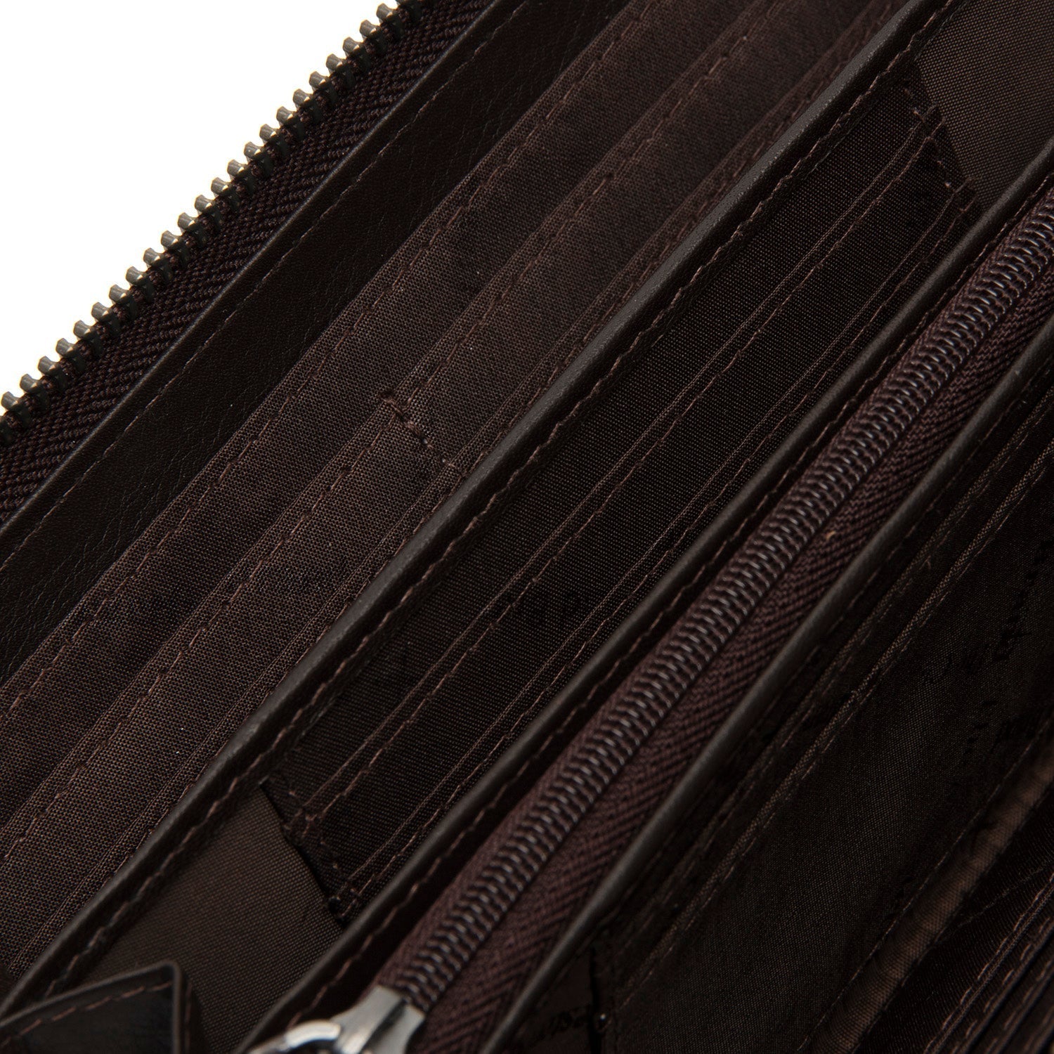 Brown Leather Wallet Cantara, detail view 1