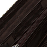 Brown Leather Wallet Cantara, detail view 1