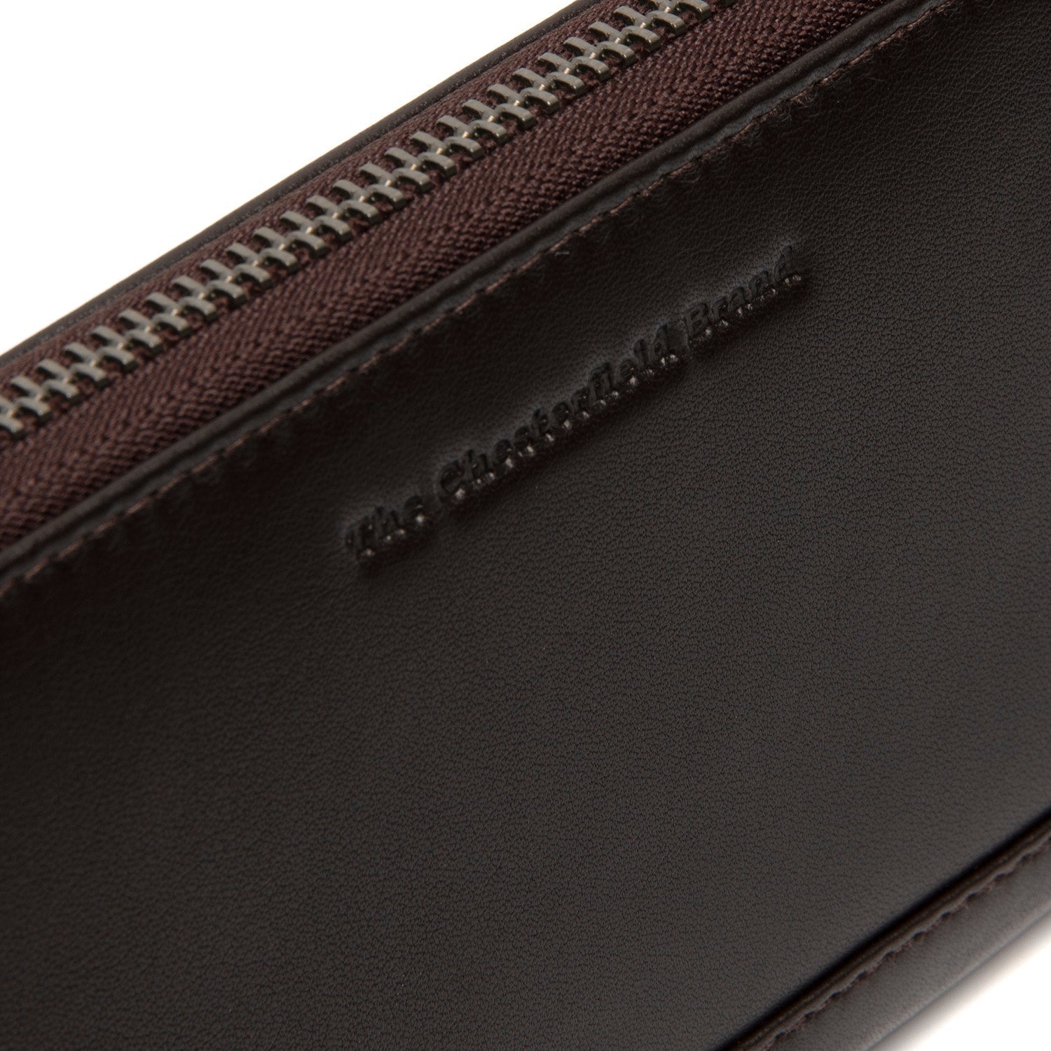 Brown Leather Wallet Cantara, detail view 3