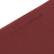 Red Leather Wallet Cantara, detail view 1