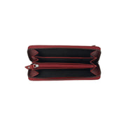 Red Leather Wallet Cantara, product view 2