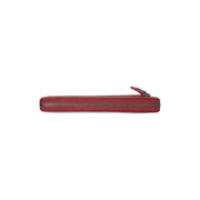 Red Leather Wallet Cantara, product view 3