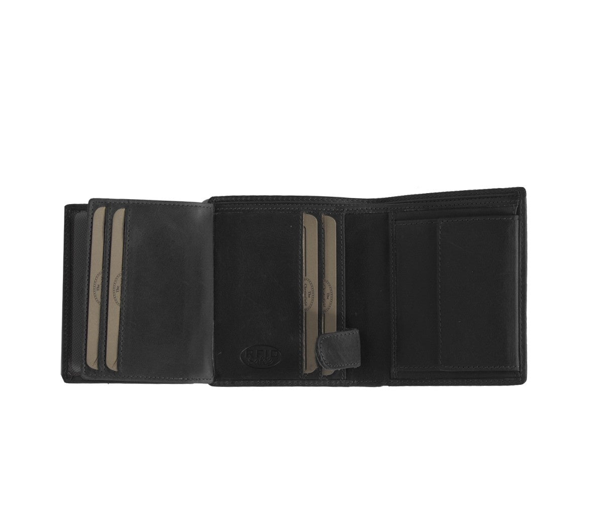 Black Leather Wallet Carl, product view 3
