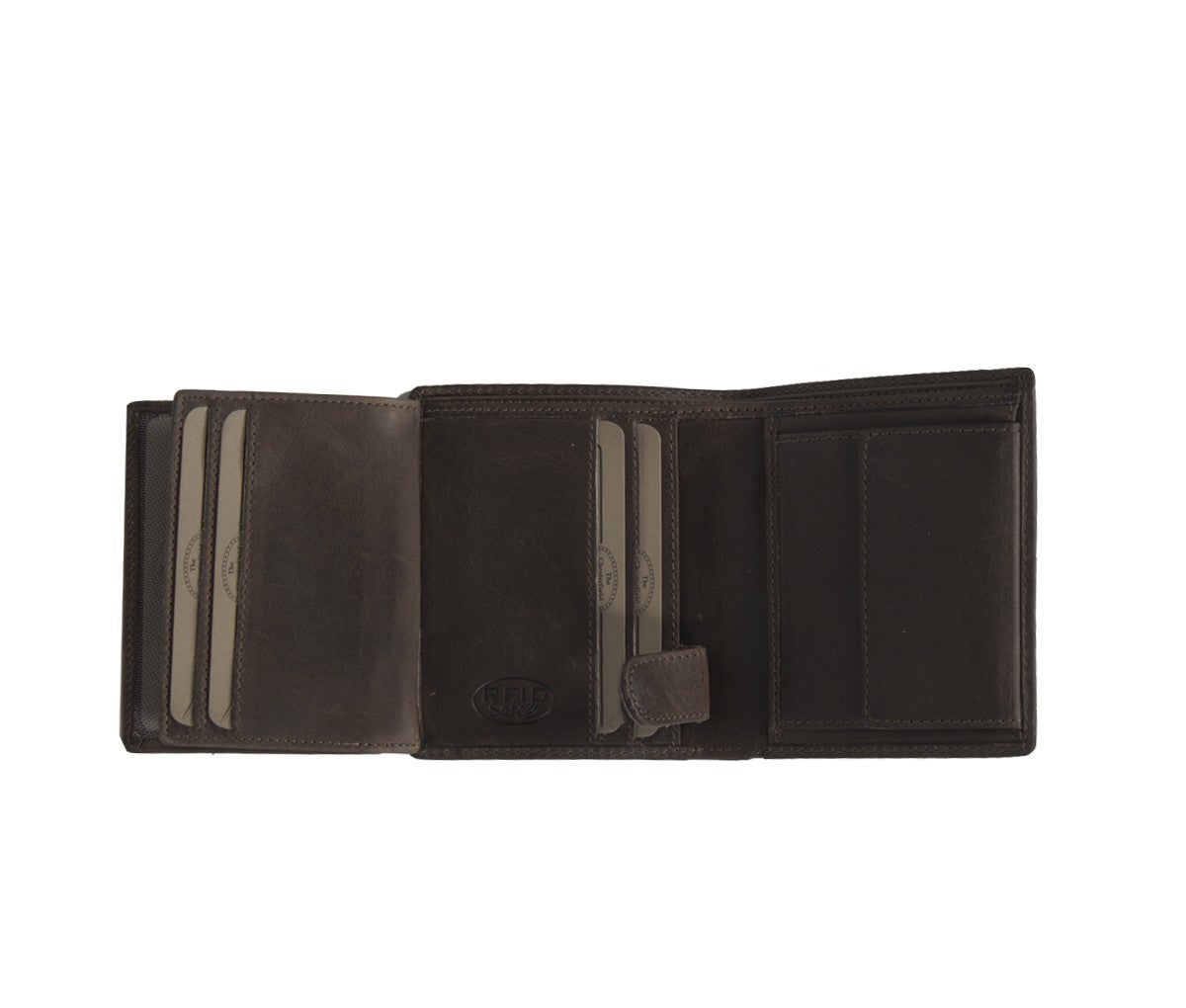 Brown Leather Wallet Carl, detail view 1