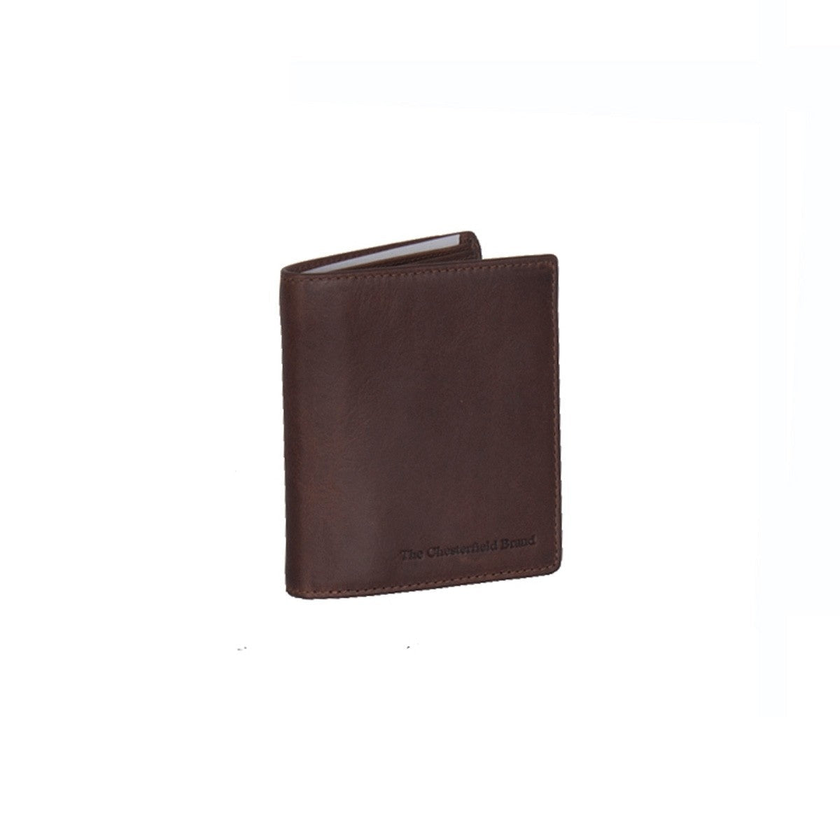 Brown Leather Wallet Carl, front view