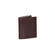 Brown Leather Wallet Carl, front view