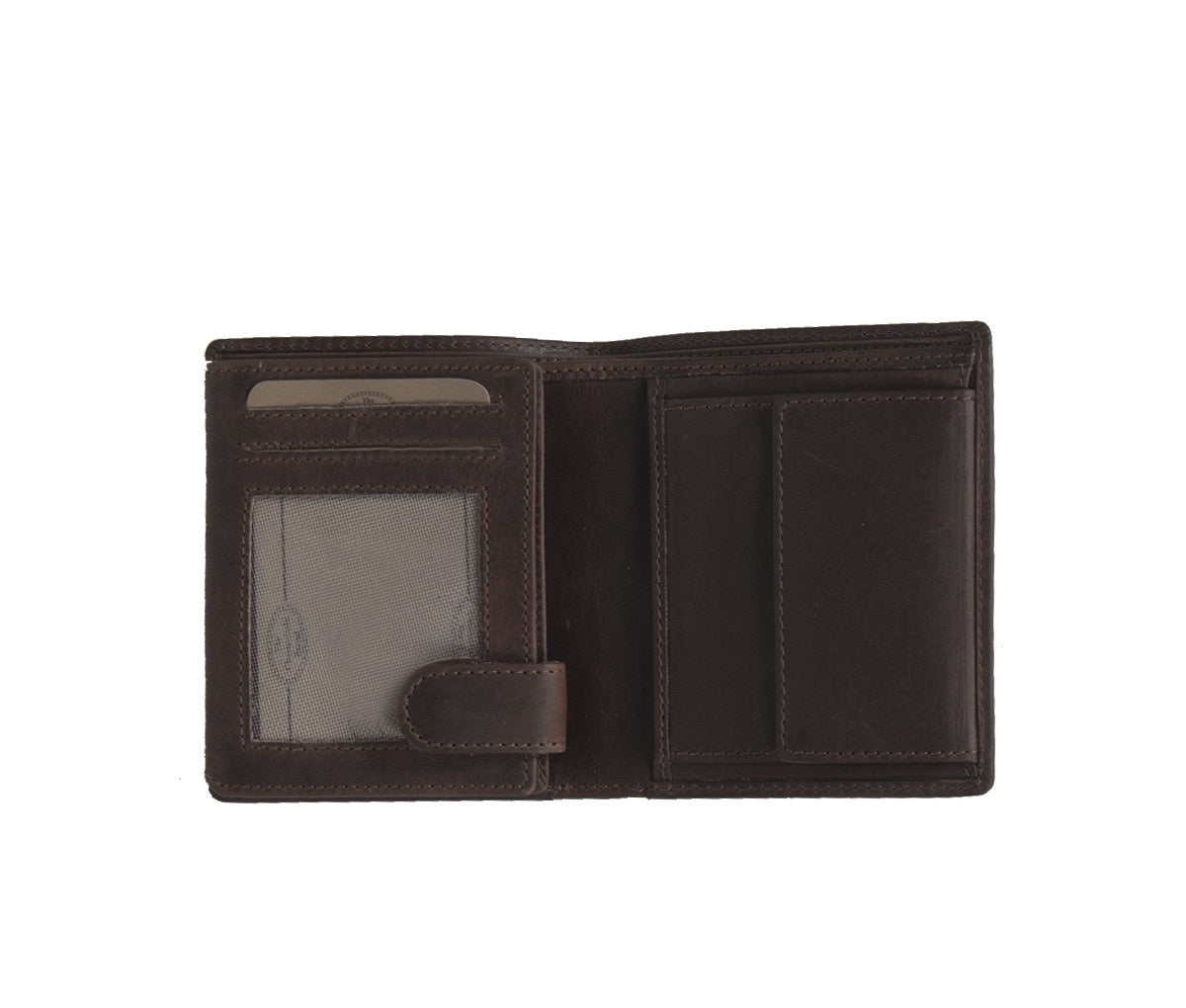 Brown Leather Wallet Carl, product view 2