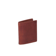 Cognac Leather Wallet Carl, front view