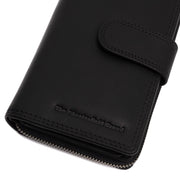Black Leather Wallet Charlotte, detail view 1