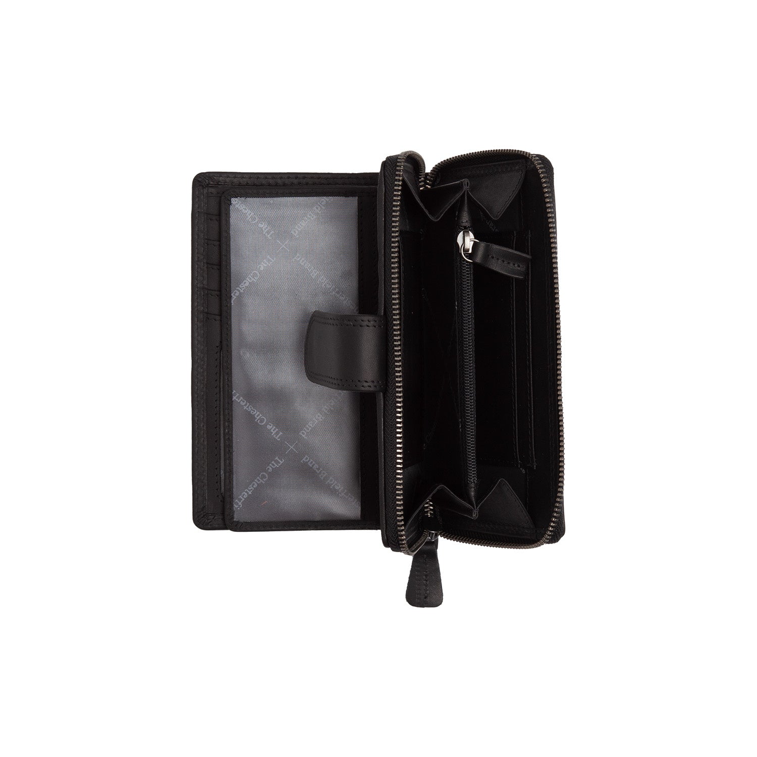 Black Leather Wallet Charlotte, detail view 4