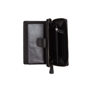 Black Leather Wallet Charlotte, detail view 4