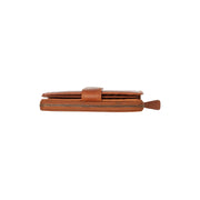 Cognac Leather Wallet Charlotte, detail view 3