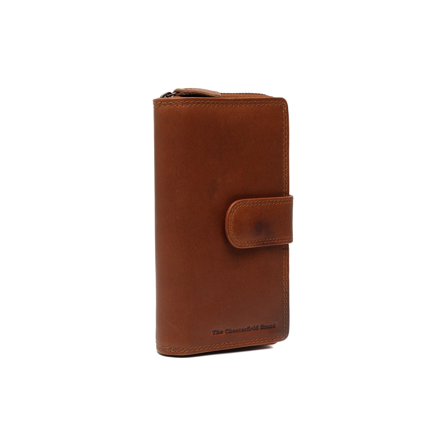 Cognac Leather Wallet Charlotte, front view