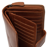 Cognac Leather Wallet Charlotte, product view 3