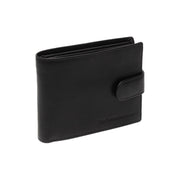 Black Leather Wallet Curtis, front view