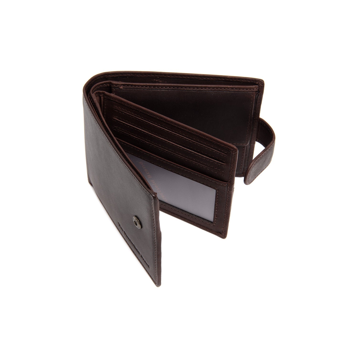 Brown Leather Wallet Curtis, detail view 3