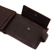 Brown Leather Wallet Curtis, detail view 4