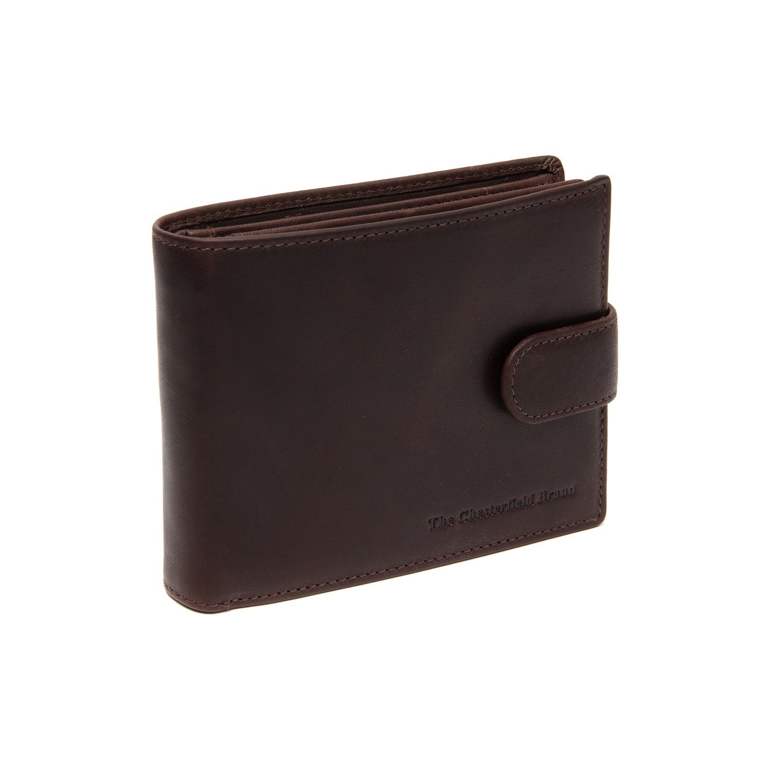 Brown Leather Wallet Curtis, front view