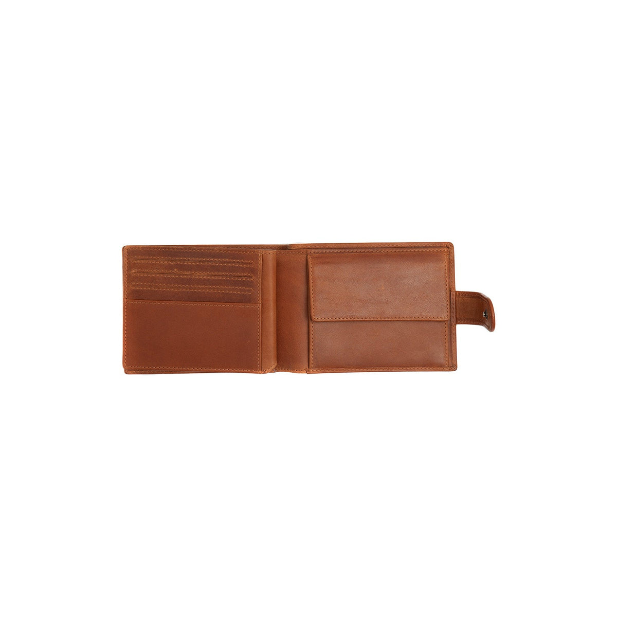 Cognac Leather Wallet Curtis, detail view 1