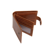 Cognac Leather Wallet Curtis, detail view 3
