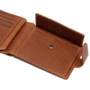 Cognac Leather Wallet Curtis, detail view 4