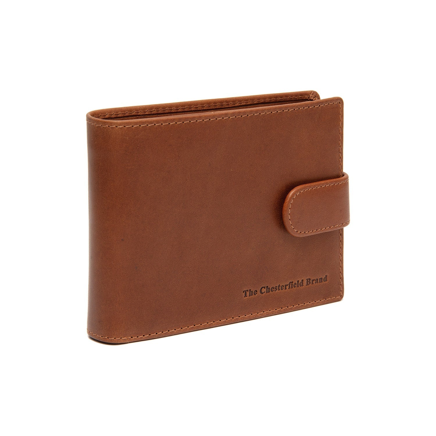 Cognac Leather Wallet Curtis, front view