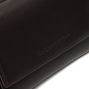 Brown Leather Wallet Doniva, detail view 1