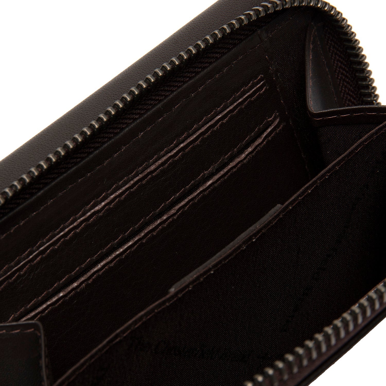 Brown Leather Wallet Doniva, detail view 3