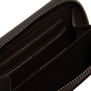 Brown Leather Wallet Doniva, detail view 3