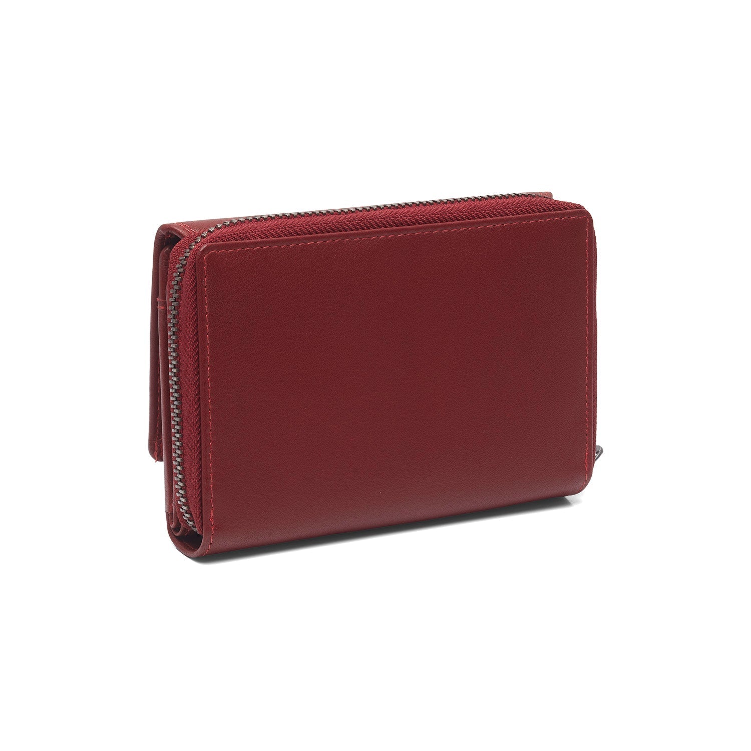 Red Leather Wallet Doniva, detail view 4