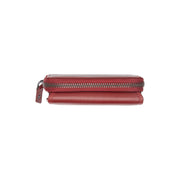 Red Leather Wallet Doniva, product view 3