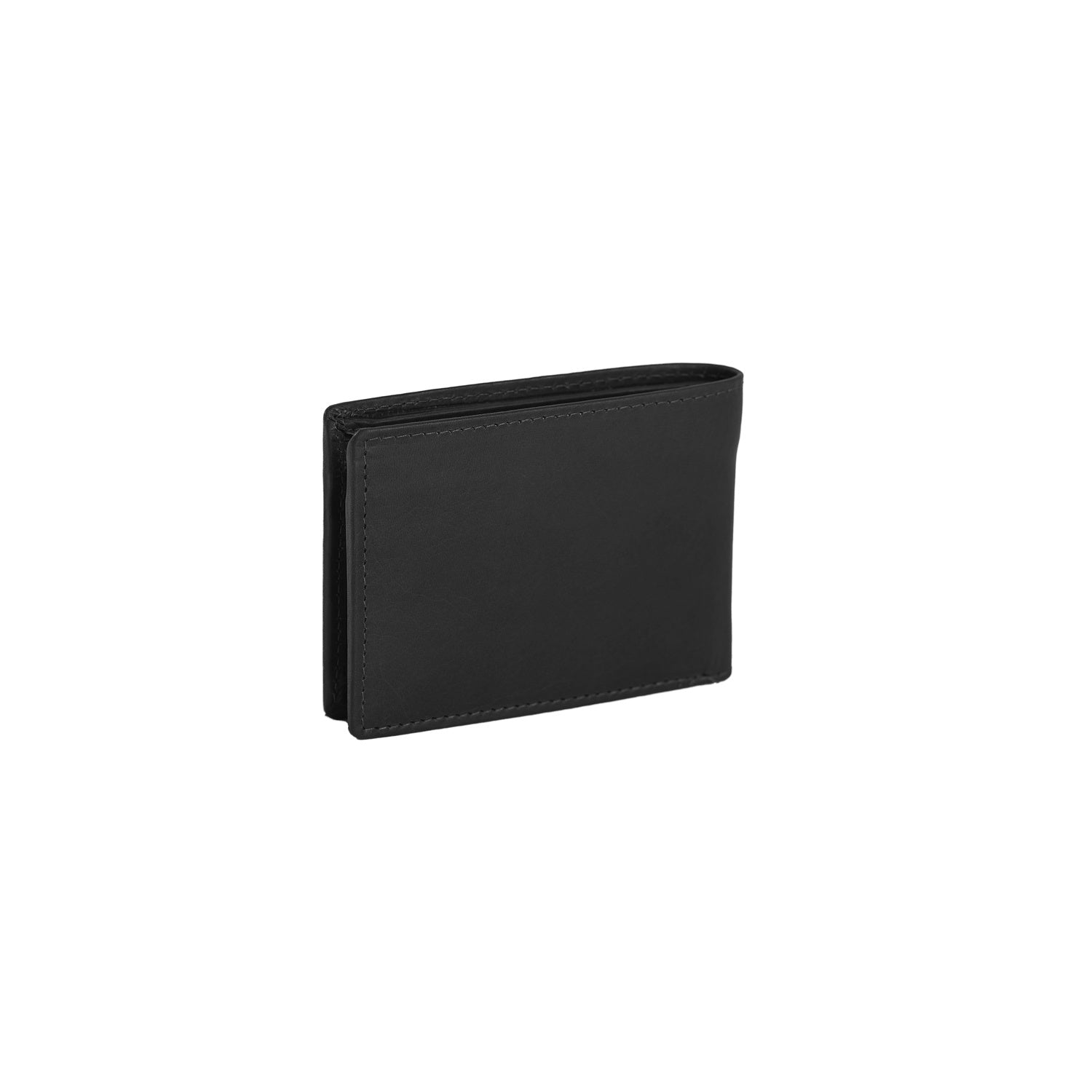 Black Leather Wallet Enzo, detail view 4