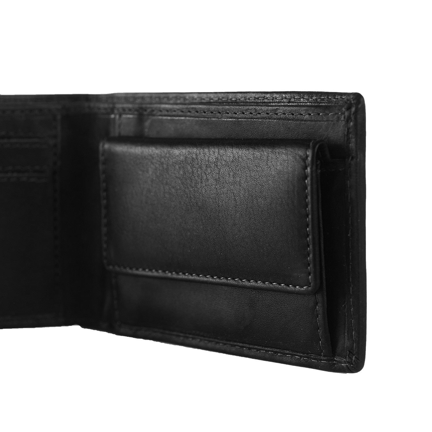 Black Leather Wallet Enzo, product view 3