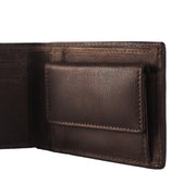 Brown Leather Wallet Enzo, detail view 1