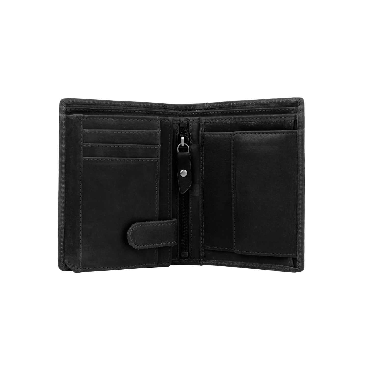 Black Leather Wallet Ethel, product view 3