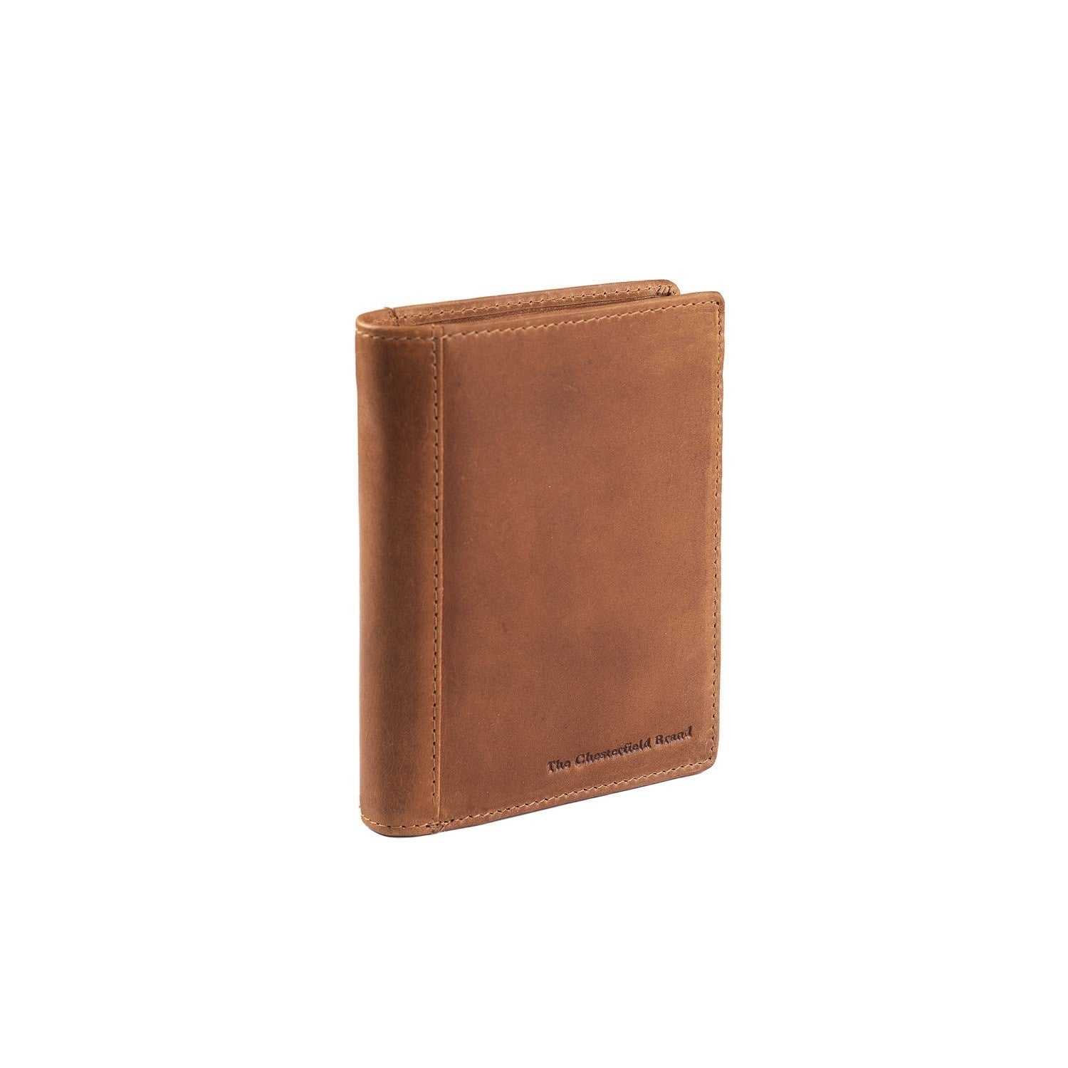 Cognac Leather Wallet Ethel, front view