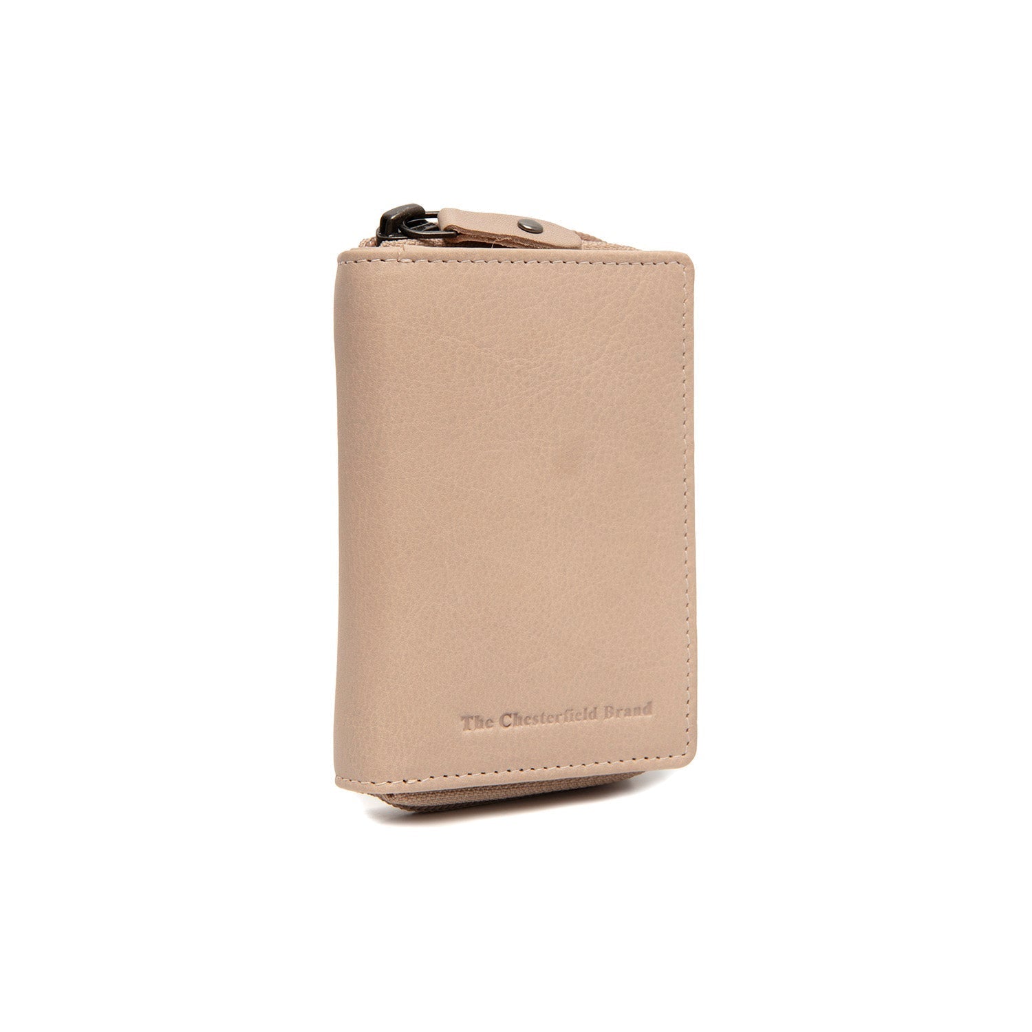 Beige Leather Wallet Floren, front view
